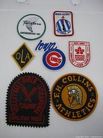 All seven patches laid out