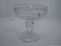 Side view showing overall form, stem and foot