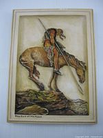 Front view of Osborne Ivorex wall plaque showing full relief scene