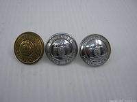 Group shot of all three uniform buttons