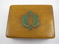 Top view showing full box and crest