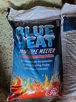 Front of Blue Heat bag showing branding and specs