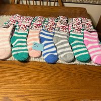 All 21 pairs laid out on table