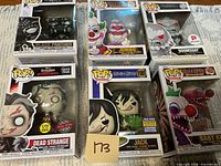 Group shot of six boxed Funko POP figures