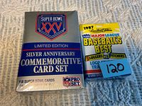 Front view of both sealed card sets