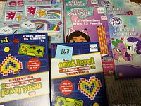 All eight Valentine card packs arranged together