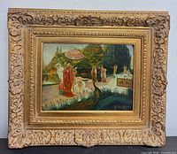 Full view showing framed artwork and ornate frame