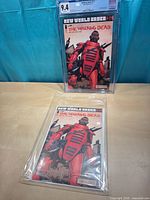 Both copies of The Walking Dead #177, one in CGC slab graded 9.4, second raw copy in bag and board