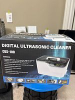 Front of box showing product image and model information