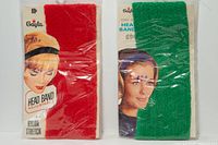 Front view of both sealed headbands showing colors and packaging