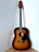 Full front view of Denver DD44S-SB acoustic guitar