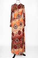 Full view of Louis Caring hooded maxi dress front