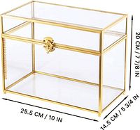 glass card box overall dimensions shown