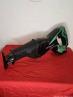 Left side view of Hitachi 18V cordless reciprocating saw