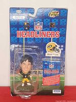 Front of sealed Brett Favre NFL Headliners figure on card