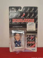Front of sealed Patrick Roy Headliners figure on card