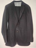 Front view of charcoal Havana jacket