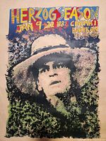 Close view of upper section showing title text and image detail