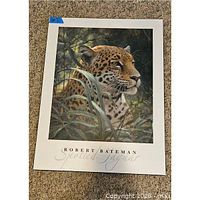 Front view of Robert Bateman Spotted Jaguar print