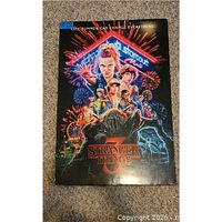Front view of the Stranger Things Season 3 poster board showing full artwork and condition