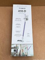 Front of Tineco A10-D box showing product and model information