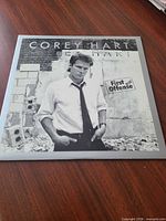 Front sleeve showing Corey Hart image and album title