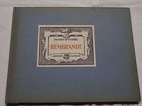 Front cover Rembrandt Masters of Etching No.20 booklet