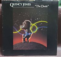 Front album cover showing Quincy Jones The Dude artwork