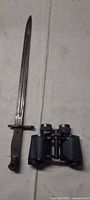 Bayonet and binoculars full view