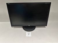 Front view of NEC AccuSync AS231WM-BK monitor powered off on stand