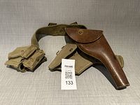 Group shot of belt, ammo pouch and both holsters