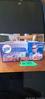 Front view of Miller Lite Rusty Wallace limited-edition box