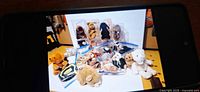 Overall lot showing boxed and bagged plush toys