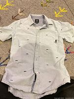 Front view of Vans button-up shirt