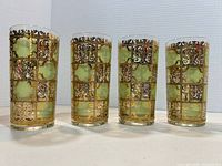 Front view of four Culver Prado Collins glasses