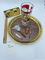 Full lot showing mixing glass, tools, tray and box