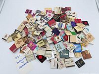 Pile of approximately 100 assorted vintage matchbooks