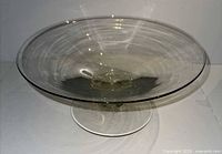 oblique view showing overall bowl shape and foot