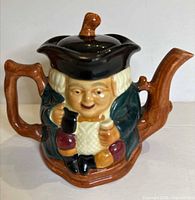 Front view of Shorter & Son Staffordshire Toby teapot