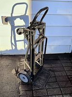 Harper black convertible hand truck upright view