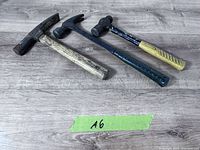 All three hammers laid out for overview