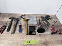 Wide view of entire lot laid out on table