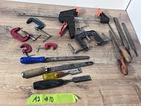 All tools laid out on surface