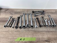 Full layout of all tools on tabletop