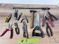 All 15 tools laid out for overview