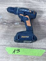 Left side view of Worx WX169L cordless drill with 20V battery attached