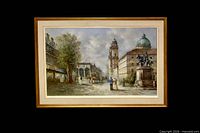 Framed watercolour full view