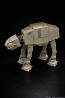 Full left-side view of AT-AT standing, legs articulated