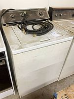 Front view of Whirlpool top-load washer