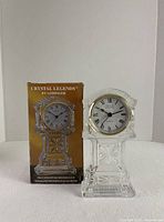 Clock and box front view